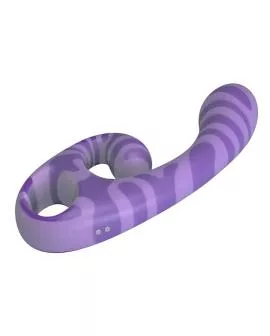 PRETTY LOVE - SUMMER DOPPEL-VIBRATOR MIT GRIFF 19 CM Ø 3,5 CM LILA