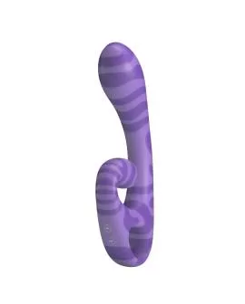PRETTY LOVE - SUMMER DOPPEL-VIBRATOR MIT GRIFF 19 CM Ø 3,5 CM LILA