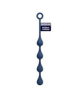 MR PLAY – BLAUE SILIKON-ANALPOLSTER, GRÖSSE M, 33 CM