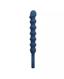 MR PLAY – BLAUE SILIKON-ANALPERLEN &AMP; ANALPLUG – Ø – 3,4 CM – 28,5 CM