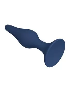 MR PLAY - KONISCHER SILIKON-ANALPLUG, BLAU, XL