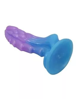 POWER MONSTERS - ATLANTEANS REALISTISCHER DILDO MIT SAUGNAPF 19 CM Ø 5 CM BLAU & LILA