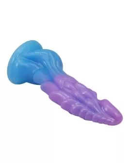 POWER MONSTERS - ATLANTEANS REALISTISCHER DILDO MIT SAUGNAPF 19 CM Ø 5 CM BLAU & LILA