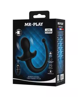 MR PLAY – KABELLOSER ANAL- UND PERINEUM-VIBRATOR MIT FERNBEDIENUNG, SCHWARZ