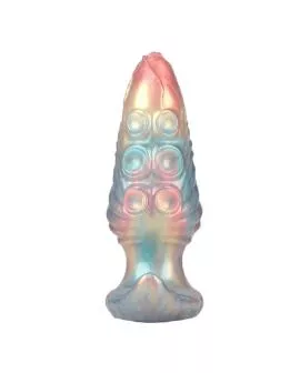 POWER MONSTERS – EBON LEVIATHAN DREIFARBIGER AUFBLASBARER FANTASIE-ANALPLUG 18 CM