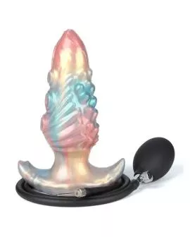 POWER MONSTERS – EBON LEVIATHAN DREIFARBIGER AUFBLASBARER FANTASIE-ANALPLUG 18 CM