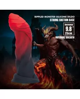 POWER MONSTERS – INFERNAL GOLIATH BICOLOR FANTASY SILIKONDILDO 25 CM Ø 6 CM