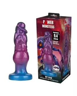 POWER MONSTERS - RIFT TITAN ZWEIFARBIGER AUFBLASBARER FANTASIE-SILIKONDILDO 24 CM Ø 5 CM