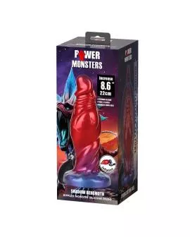 POWER MONSTERS - SHADOW BEHEMOTH ZWEIFARBIGER AUFBLASBARER FANTASIE-SILIKONDILDO 22 CM Ø 5 CM