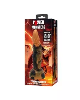 POWER MONSTERS - TYRANNOSAURUS BICOLOR FANTASY SILIKONDILDO 20,5 CM Ø 5 CM