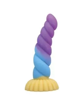POWER MONSTERS - EINHORN DREIFARBIGER FANTASIE-SILIKONDILDO 22 CM Ø 5 CM