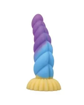 POWER MONSTERS - EINHORN DREIFARBIGER FANTASIE-SILIKONDILDO 22 CM Ø 5 CM