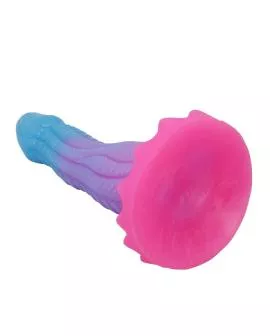 POWER MONSTERS - VOID PYTHON FANTASY DILDO MIT SAUGNAPF 20,5 CM Ø 5,2 CM BLAU, LILA & PINK