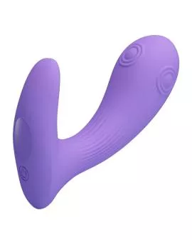 PRETTY LOVE - ANDROMEDA WIEDERAUFLADBARER DOPPELSTIMULATIONSVIBRATOR LILA