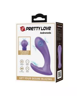 PRETTY LOVE - ANDROMEDA WIEDERAUFLADBARER DOPPELSTIMULATIONSVIBRATOR LILA