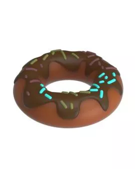 PRETTY LOVE - SUPER DONUT PENISRING BRAUN