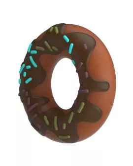 PRETTY LOVE - SUPER DONUT PENISRING BRAUN
