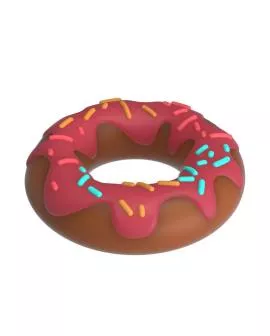 PRETTY LOVE - SUPER DONUT PENISRING PINK