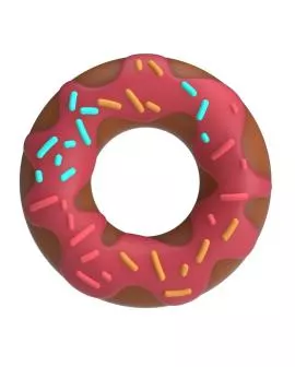 PRETTY LOVE - SUPER DONUT PENISRING PINK