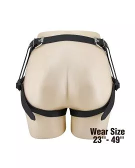 PRETTY LOVE - UNIVERSAL STRAP-ON HARNESS BRIEFS SCHWARZ UND BLAU