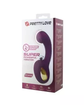 PRETTY LOVE - BRYNNLEE WIEDERAUFLADBARER VIBRATOR MIT ORALSTIMULATOR, 10 VIBRATIONSMÖGLICHKEITEN & 5 LECKFUNKTIONEN, LILA