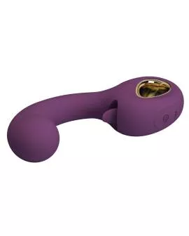 PRETTY LOVE - BRYNNLEE WIEDERAUFLADBARER VIBRATOR MIT ORALSTIMULATOR, 10 VIBRATIONSMÖGLICHKEITEN & 5 LECKFUNKTIONEN, LILA