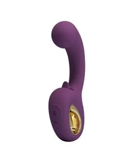 PRETTY LOVE - BRYNNLEE WIEDERAUFLADBARER VIBRATOR MIT ORALSTIMULATOR, 10 VIBRATIONSMÖGLICHKEITEN & 5 LECKFUNKTIONEN, LILA