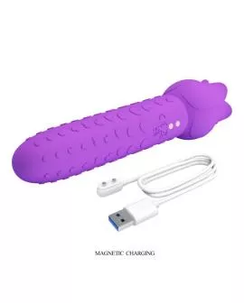 PRETTY LOVE - DANNELL WIEDERAUFLADBARER ORALSTIMULATOR UND KLITORISATIV-VIBRATOR LILA