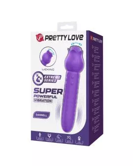 PRETTY LOVE - DANNELL WIEDERAUFLADBARER ORALSTIMULATOR UND KLITORISATIV-VIBRATOR LILA
