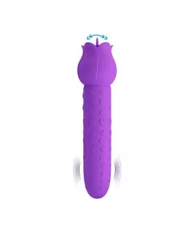 PRETTY LOVE - DANNELL WIEDERAUFLADBARER ORALSTIMULATOR UND KLITORISATIV-VIBRATOR LILA