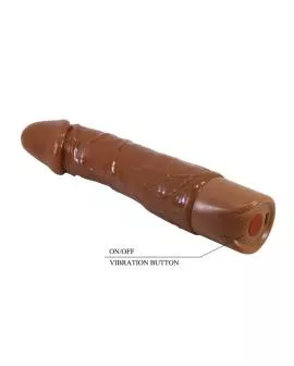 PRETTY LOVE - DONALD REALISTISCHER VIBRATOR 19,5 CM Ø 4 CM BRAUN