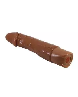 PRETTY LOVE - DONALD REALISTISCHER VIBRATOR 19,5 CM Ø 4 CM BRAUN