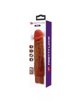 PRETTY LOVE - DUKE REALISTISCHER VIBRATOR 23,5 CM Ø 4,8 CM BRAUN