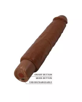 PRETTY LOVE - GAVIN REALISTISCHER VIBRATOR 25 CM Ø 5 CM BRAUN