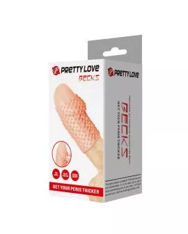 PRETTY LOVE – GEEK'S PENISHÜLLE FÜR EINEN DICKEREN PENIS IN NATURFARBE
