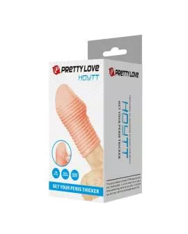 PRETTY LOVE – HEISSER PENISSÄRMEL FÜR EINEN DICKEREN PENIS IN NATÜRLICHER FARBE