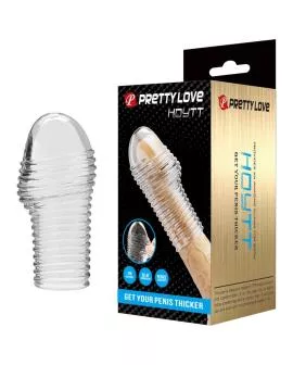 PRETTY LOVE – HEISSER PENISSÄRMEL FÜR EINEN DICKEREN PENIS (TRANSPARENT)