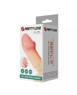PRETTY LOVE – HUEL PENISSÄRMEL FÜR EINEN DICKEREN PENIS IN FLEISCHFARBE