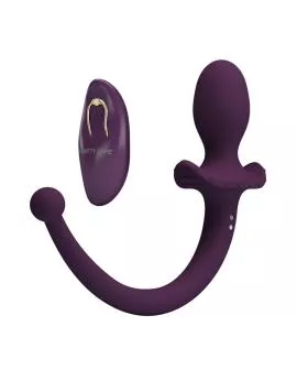 PRETTY LOVE - LIOEA VIBRIERENDER ANALPLUG MIT SCHWANZ, 12 FUNKTIONEN, LILA FERNBEDIENUNG