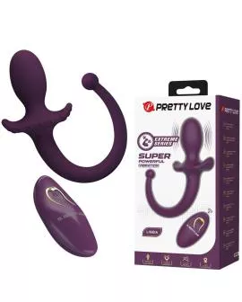 PRETTY LOVE - LIOEA VIBRIERENDER ANALPLUG MIT SCHWANZ, 12 FUNKTIONEN, LILA FERNBEDIENUNG
