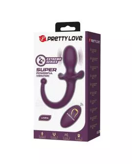PRETTY LOVE - LIOEA VIBRIERENDER ANALPLUG MIT SCHWANZ, 12 FUNKTIONEN, LILA FERNBEDIENUNG