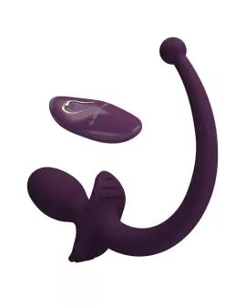 PRETTY LOVE - LIOEA VIBRIERENDER ANALPLUG MIT SCHWANZ, 12 FUNKTIONEN, LILA FERNBEDIENUNG