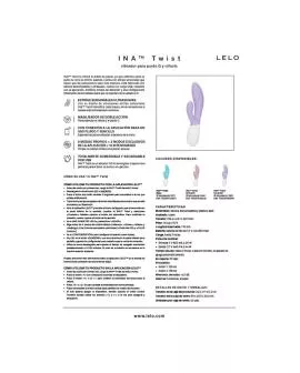 LELO - INA TWIST DOPPELVIBRATOR HASE FÜR G-PUNKT UND KLITORIS BLAU