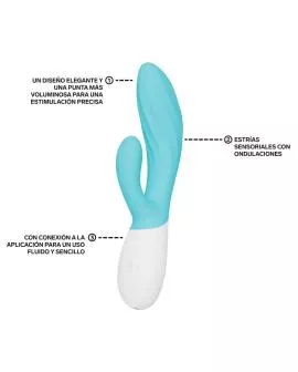 LELO - INA TWIST DOPPELVIBRATOR HASE FÜR G-PUNKT UND KLITORIS BLAU