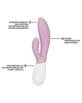 LELO - INA TWIST DOPPELVIBRATOR HASE FÜR G-PUNKT UND KLITORIS PINK