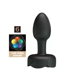 PRETTY LOVE – WIEDERAUFLADBARER VIBRATIONS-ANALPLUG MIT 10 MODI, SCHWARZ