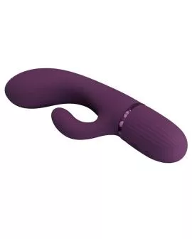 PRETTY LOVE - MARGIE WIEDERAUFLADBARER HASENVIBRATOR MIT 10 FUNKTIONEN, LILA