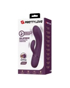 PRETTY LOVE - MARGIE WIEDERAUFLADBARER HASENVIBRATOR MIT 10 FUNKTIONEN, LILA
