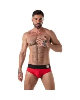 LOCKER GEAR - JOCKBRIEF MIT BREITEM BUND, ROT,