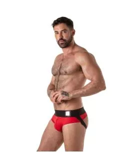 LOCKER GEAR - JOCKBRIEF MIT BREITEM BUND, ROT,